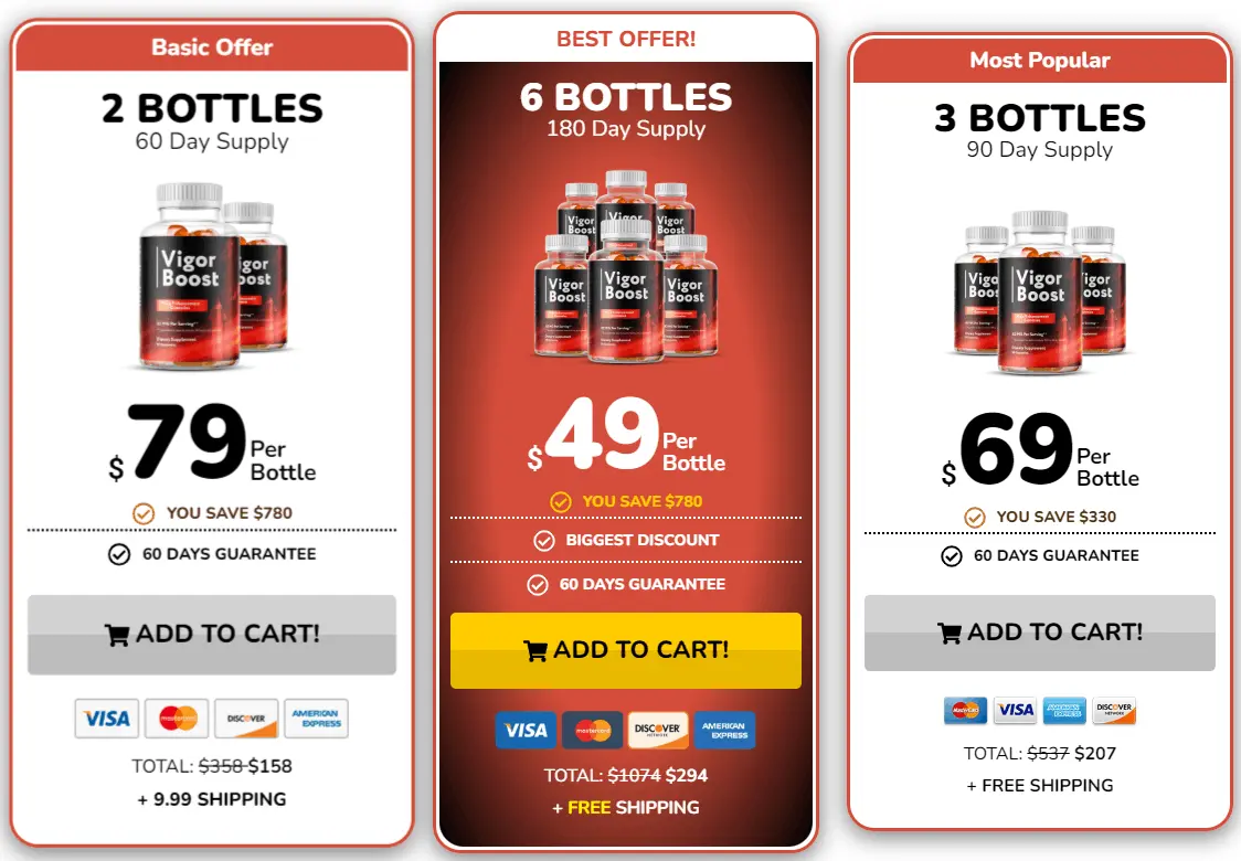 Vigor Boost Price